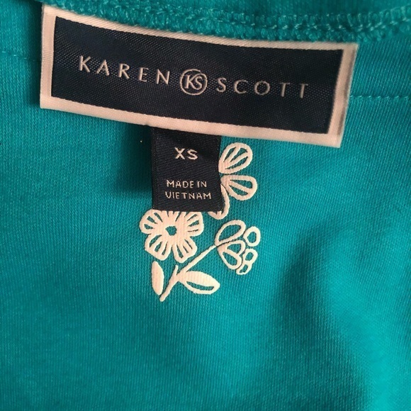 Karen Scott Short Sleeve Blouse‎ - Picture 5 of 7
